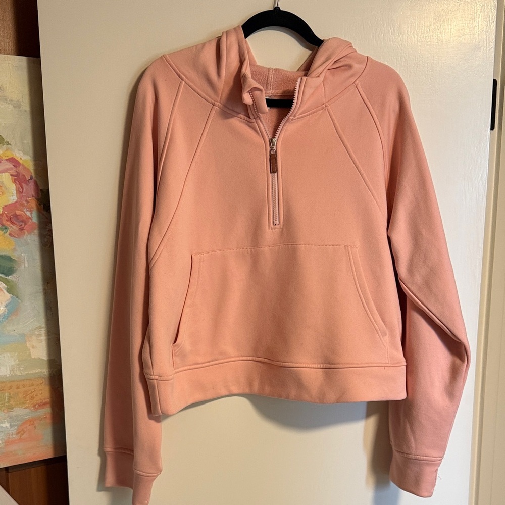 Women's Pink Half-Zip Hoodie